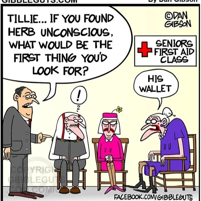 40 Hilarious One-Panel Comics About Aging, Drawn By Dan Gibson Of "Gibbleguts"