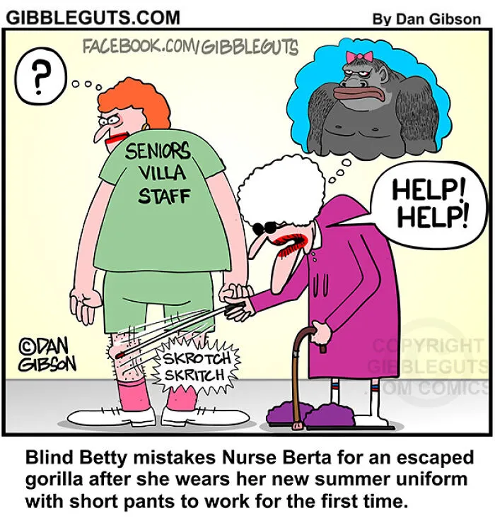 40 Hilarious One-Panel Comics About Aging, Drawn By Dan Gibson Of "Gibbleguts"