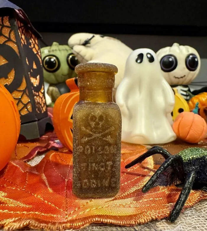 Encontré esta genial botella en una playa de la bahía de Raritan.