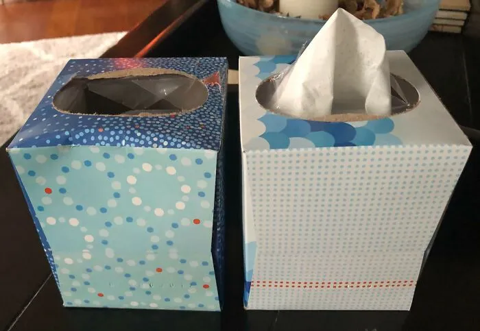 Keep At Least One Empty Tissue Box On Hand. When You’re Sick, The Spare Makes A Nifty Container To Put Your Used Ones Into - Instead Of Winding Up All Over The Place If You’re Bed Bound
