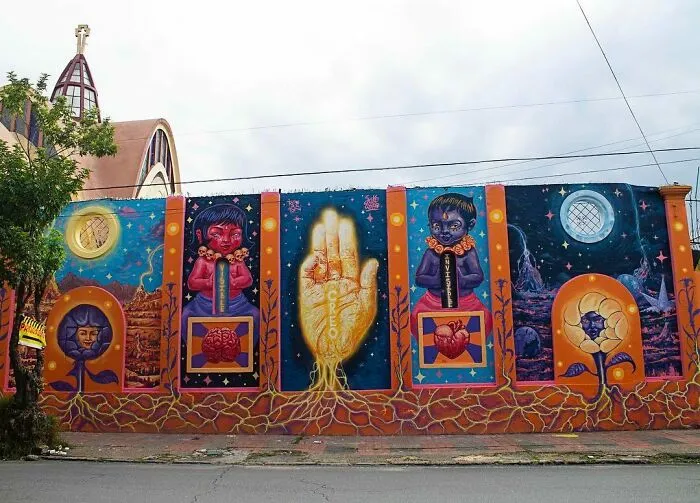 "SakoAsko" Paints 24 Murals That Explore Human Choices Through Surreal Art