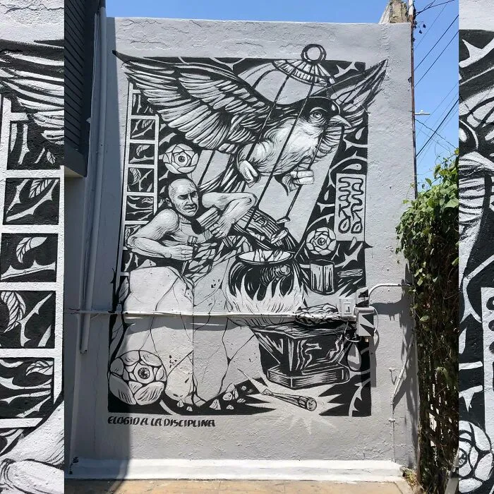 "SakoAsko" Paints 24 Murals That Explore Human Choices Through Surreal Art