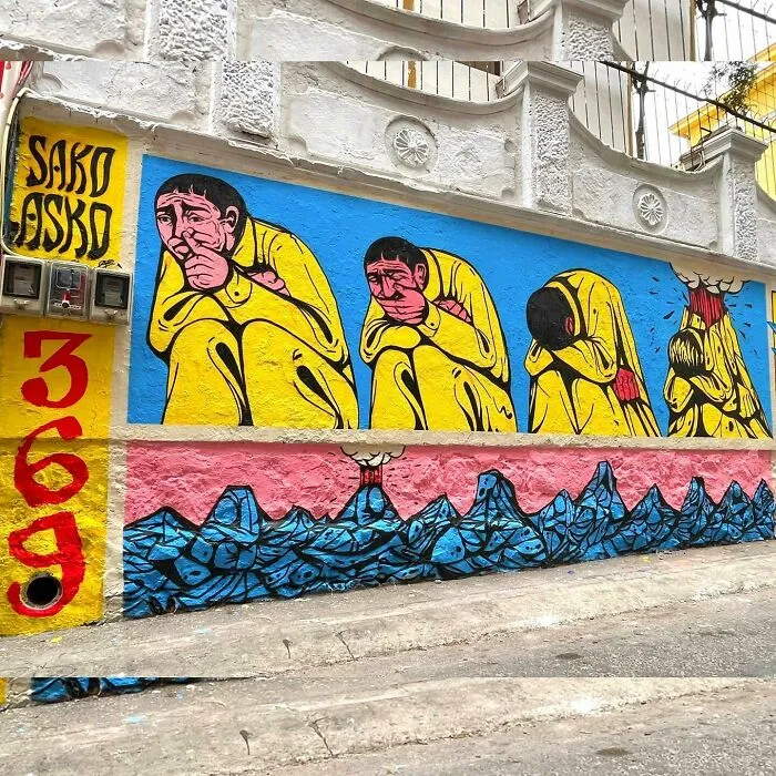 "SakoAsko" Paints 24 Murals That Explore Human Choices Through Surreal Art