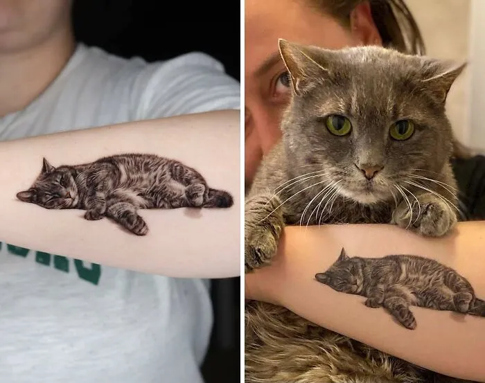 This Master Of Realism Tattoos Is Bringing People's Pets To Life On Their Skin (30 New Pics)