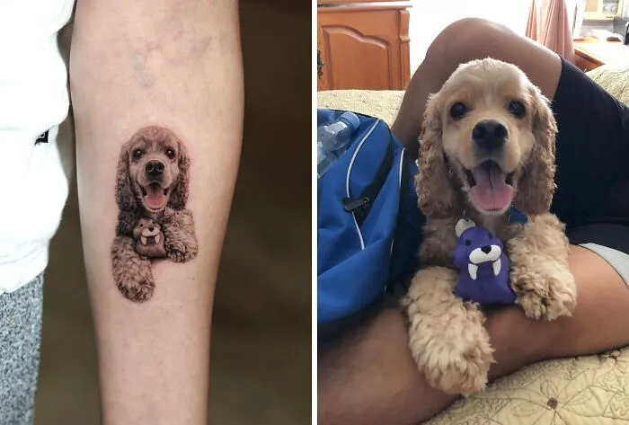 This Master Of Realism Tattoos Is Bringing People's Pets To Life On Their Skin (30 New Pics)