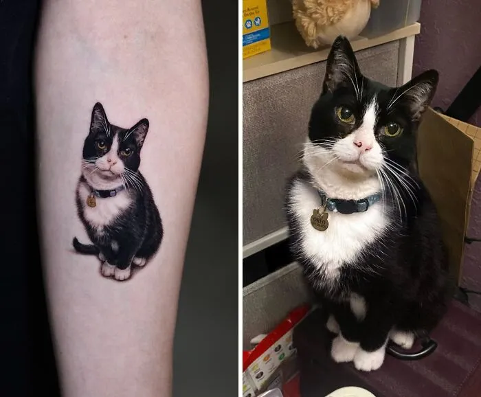 This Master Of Realism Tattoos Is Bringing People's Pets To Life On Their Skin (30 New Pics)