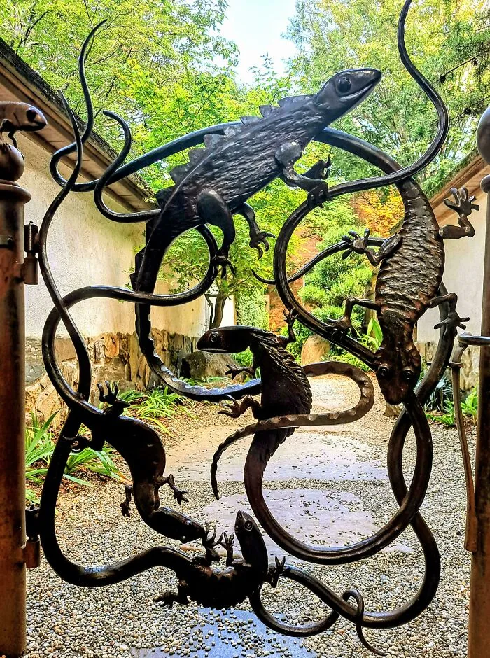 A Gate At The Atlanta Botanical Gardens
