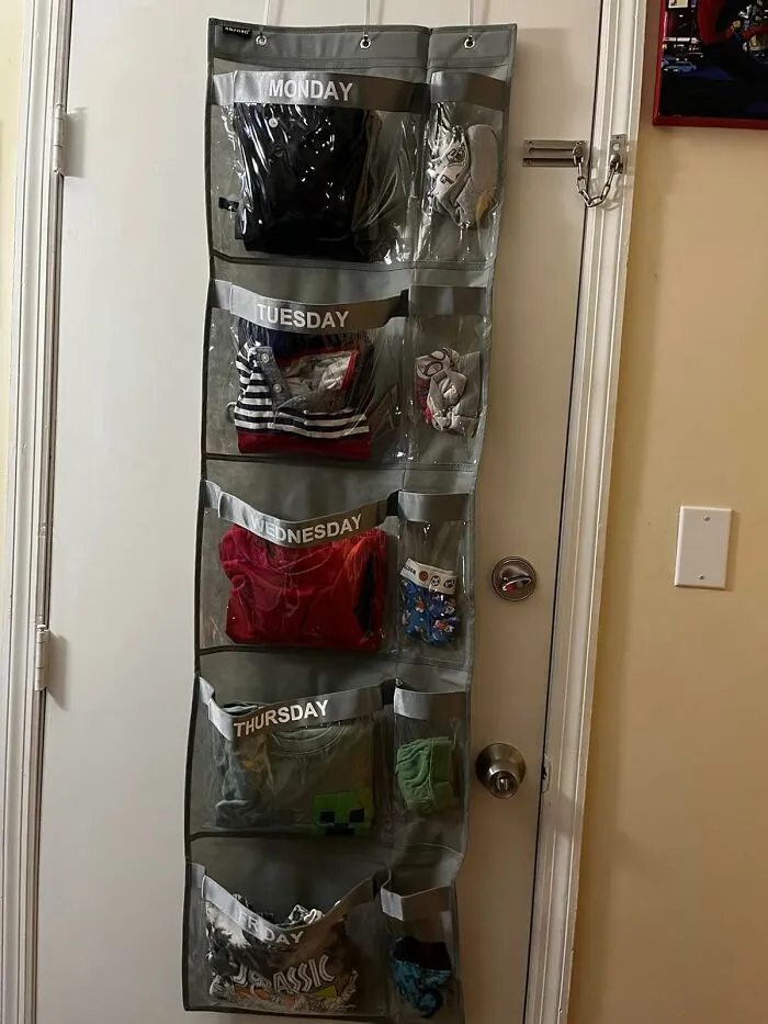 You Can Thank Your Organized, Forward-Thinking Sunday Self For Preventing A Week Of 'I Have Nothing To Wear' Meltdowns With This <a Style="Display:inline;" Href="Https://Www.amazon.com/Anzorg-Clothes-Organizer-Clothing-Storage/Dp/B0btbl6kv1?ie=utf8&th=1&linkcode=ll1&tag=bpgazelle-20&linkid=40e72b1697deabefa108e8a75eb2a782&language=en_us&ref_=as_li_ss_tl" Target="_blank"> <span Style="Font: Inherit; Color: #d74b1f;"> Day Of The Week Organiser </Span>