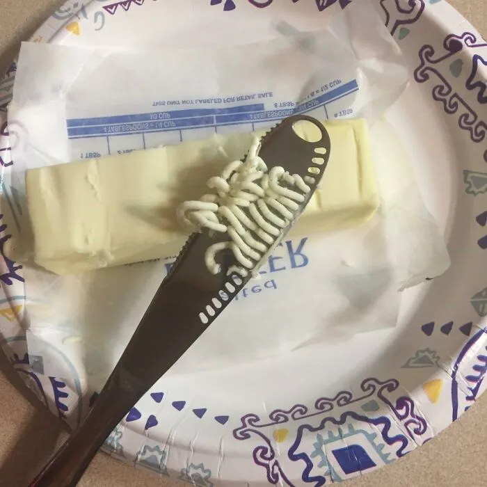 Cutting Through Cold, Stubborn Butter Can Stop Being A Wrestling Match With Your Toast When You Use A Clever <a Style="Display:inline;" Href="Https://Www.amazon.com/Stainless-Steel-Butter-Spreader-Knife/Dp/B0721t9rdr?ie=utf8&th=1&linkcode=ll1&tag=bppig-20&linkid=f06f9c99b2d4adae1648f73df8b607ba&language=en_us&ref_=as_li_ss_tl" Target="_blank">  <span Style="Font: Inherit; Color: #d74b1f;"> Stainless Steel Butter Spreader</Span>