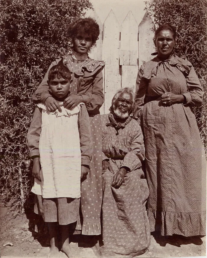 Group Of Women, With An Elderly Ngarrindjeri Woman In The Centre,  Circa 1900