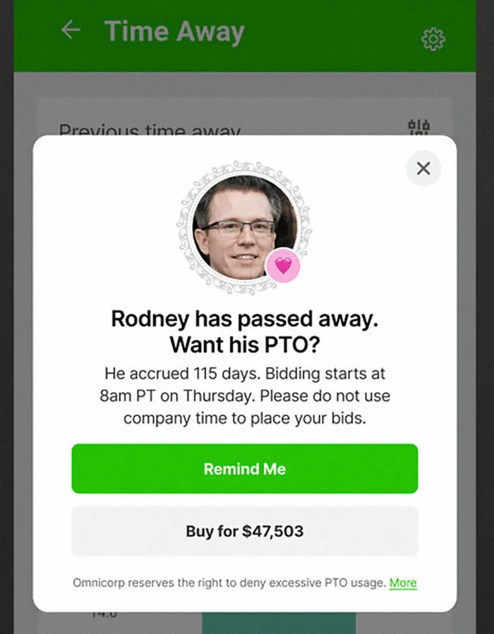 Bid On Your Deceased Coworkers' Paid Time Off