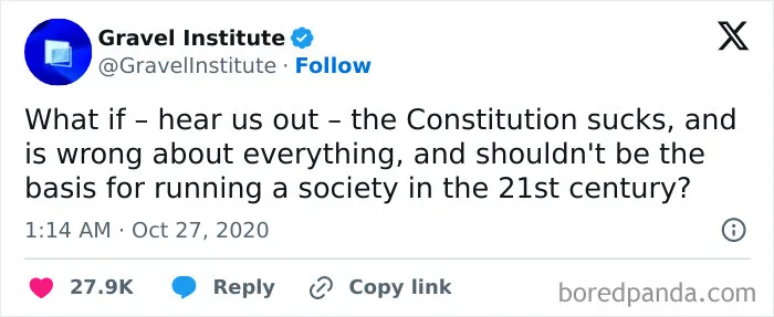 Oh, Americans Hate The Bill Of Rights Now? The USA Is Screwed. From The Grovel Institute