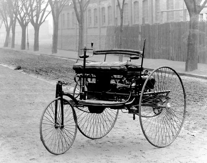 The First Automobile Made By Karl Benz, 1885