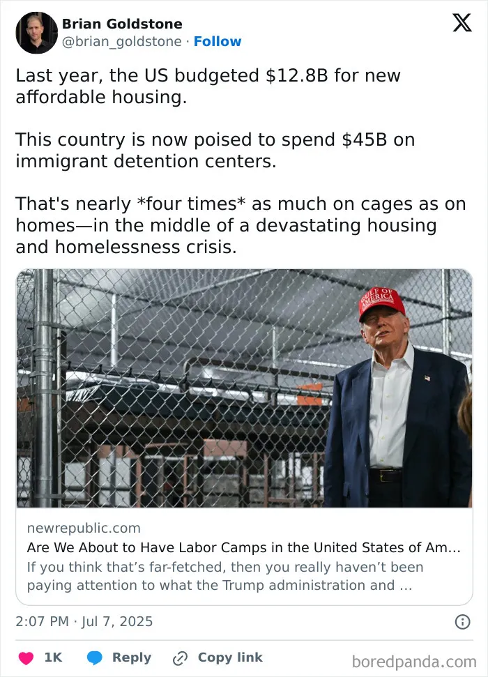 America Plans To Spend 4x The Amount Of Money On Detention Centers Than Affordable Housing