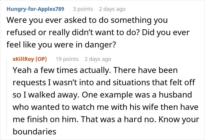 Paid Companion Does An Ask Me Anything, Answers All Kinds Of Spicy Questions