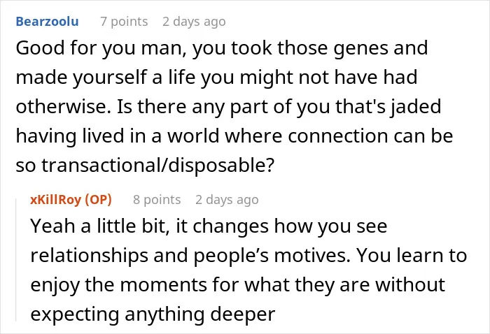 Screenshot of an online forum where a paid companion discusses experiences with wealthy married women.