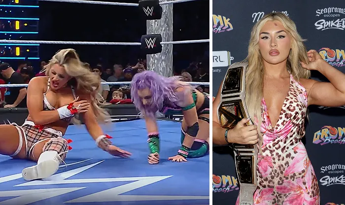 Tiffany Stratton Wardrobe Malfunction In The Ring