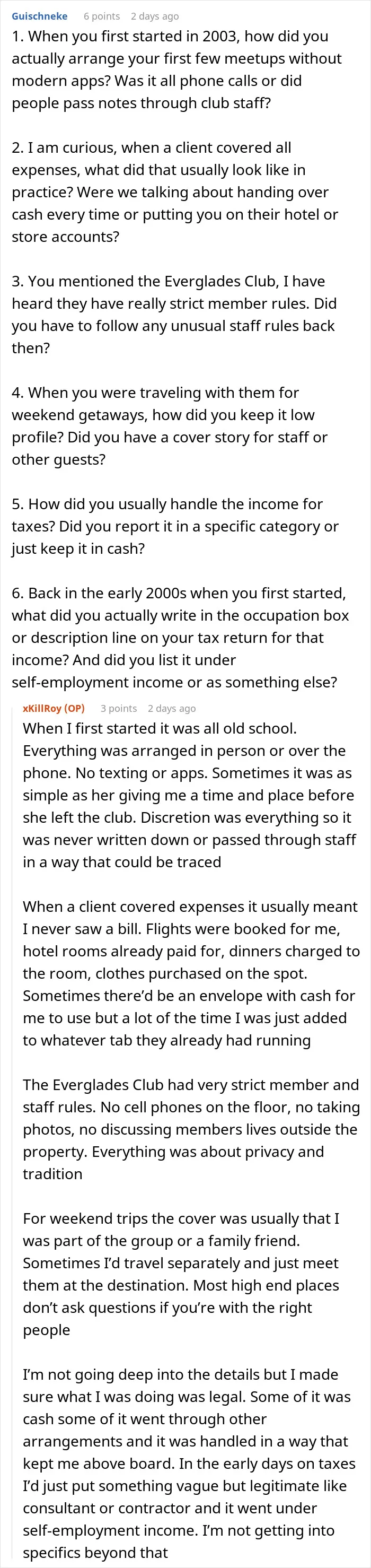 Paid companion shares insights on experiences with wealthy married women, discreet arrangements, and client expenses.