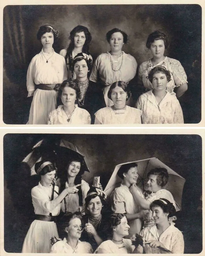 Antes y después, alrededor de 1905