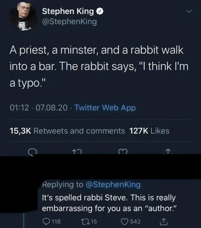 How Do You Call Steven King A Bad Author