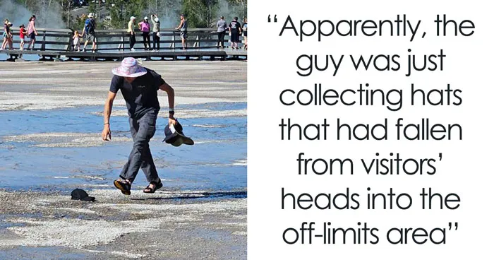 "And These People Reproduce": Guy Violates Yellowstone Trespassing Rules, Netizens Respond Wittily  