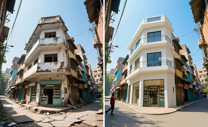 35 Stunning Before-And-After Photos Of Abandoned Places Transformed By Kou Yang