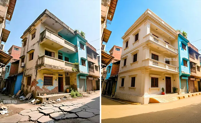 35 Stunning Before-And-After Photos Of Abandoned Places Transformed By Kou Yang