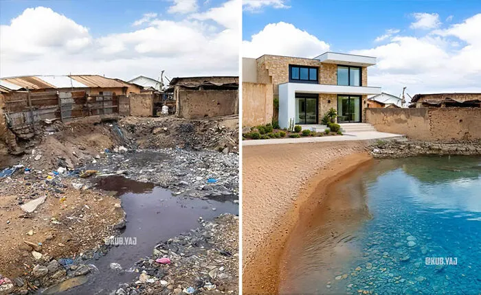 35 Stunning Before-And-After Photos Of Abandoned Places Transformed By Kou Yang