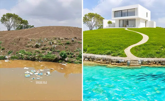 35 Stunning Before-And-After Photos Of Abandoned Places Transformed By Kou Yang