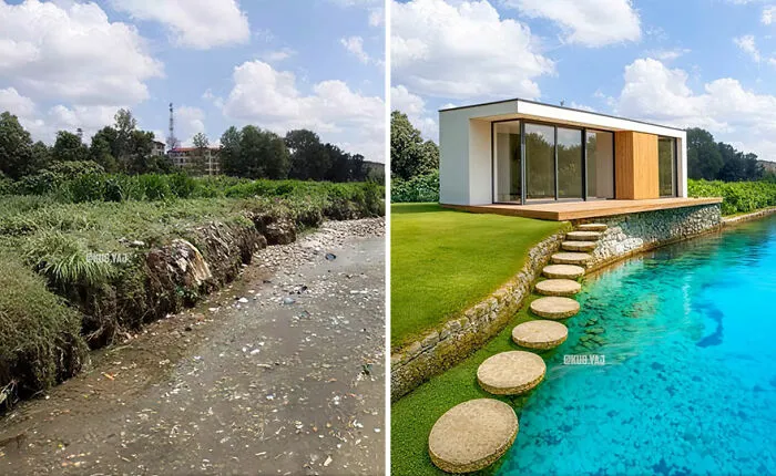 35 Stunning Before-And-After Photos Of Abandoned Places Transformed By Kou Yang