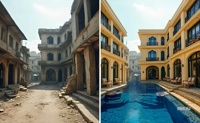 35 Stunning Before-And-After Photos Of Abandoned Places Transformed By Kou Yang