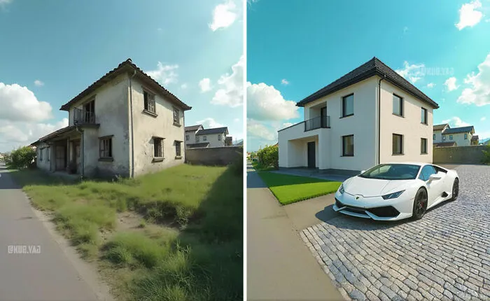 35 Stunning Before-And-After Photos Of Abandoned Places Transformed By Kou Yang