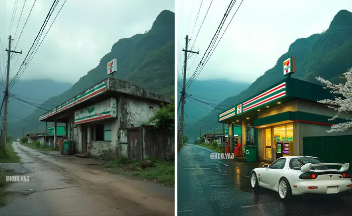 35 Stunning Before-And-After Photos Of Abandoned Places Transformed By Kou Yang