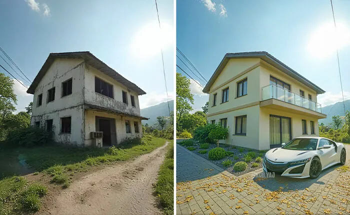 35 Stunning Before-And-After Photos Of Abandoned Places Transformed By Kou Yang