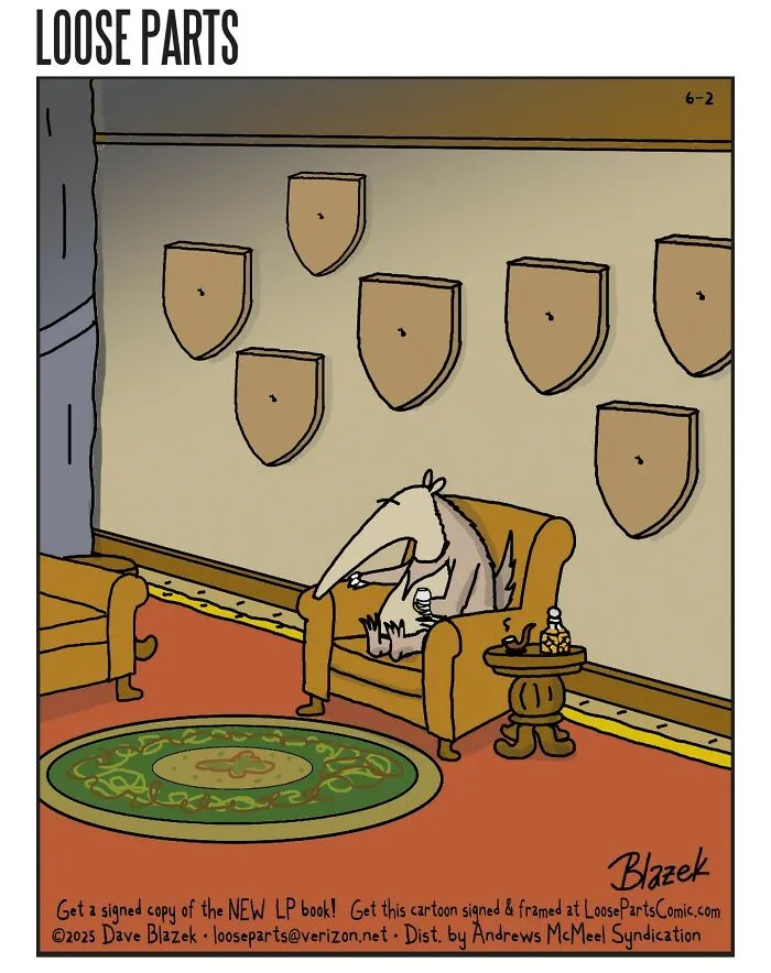 “Loose Parts": 20 Hilariously Absurd Comics By Veteran Cartoonist Dave Blazek (New Pics)