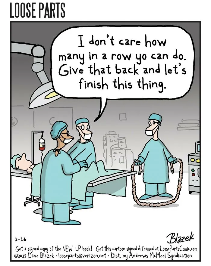 “Loose Parts": 20 Hilariously Absurd Comics By Veteran Cartoonist Dave Blazek (New Pics)