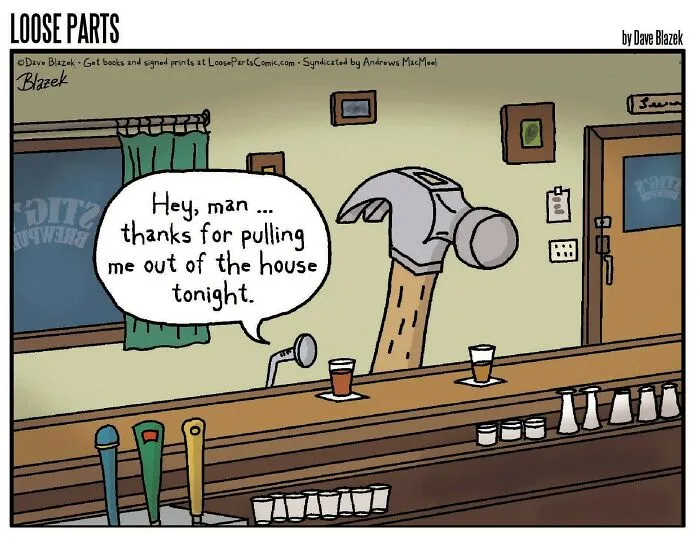 “Loose Parts": 20 Hilariously Absurd Comics By Veteran Cartoonist Dave Blazek (New Pics)
