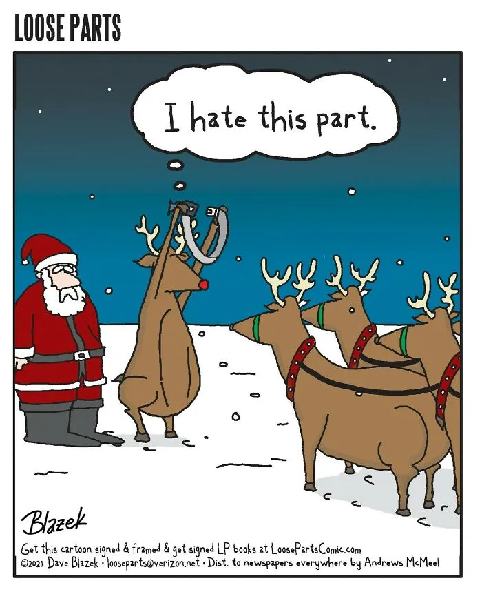 “Loose Parts": 20 Hilariously Absurd Comics By Veteran Cartoonist Dave Blazek (New Pics)