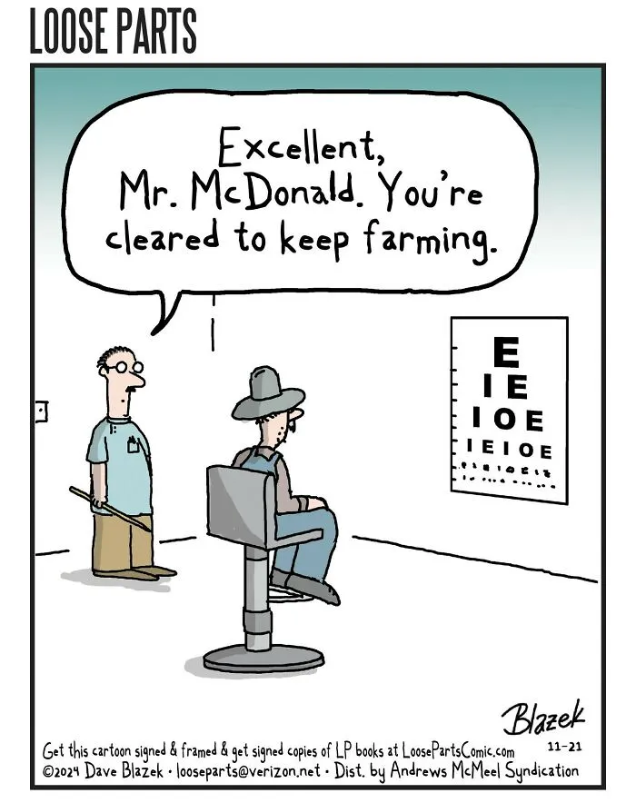 “Loose Parts": 20 Hilariously Absurd Comics By Veteran Cartoonist Dave Blazek (New Pics)