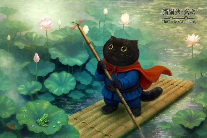 The Earless Wanderer: Drifting Through Lotus Dreams