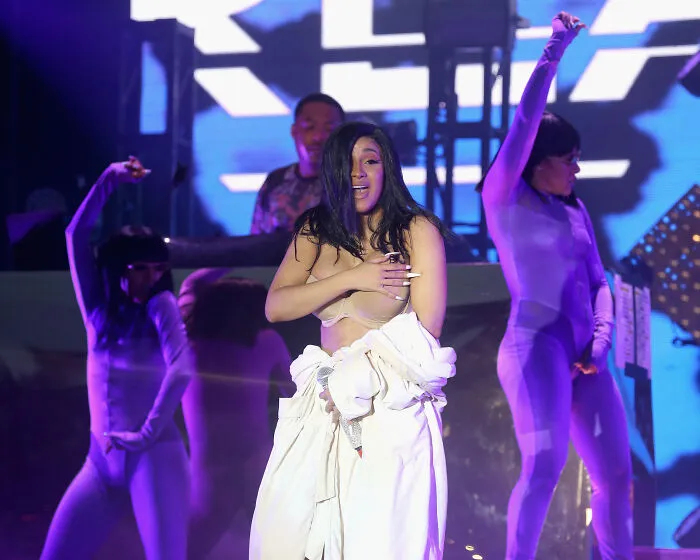 Cardi B’s Wardrobe Malfunction During Arena Gig