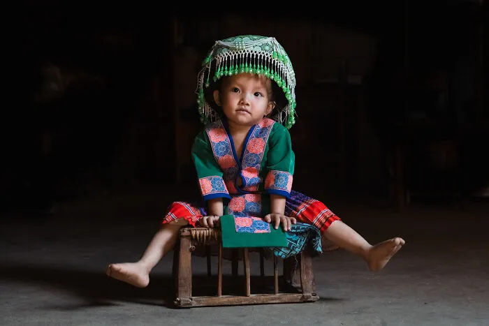 Girl Of The Hmong Tribe, Luang Prabang, Laos