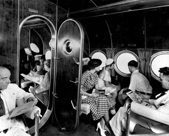 Interior View Of Sikorsky S-42 Plane, Circa 1934