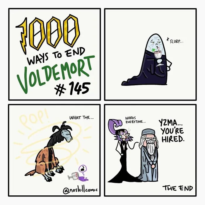 50 Harry Potter Comics By No Skill Comic That Outline 1,000 Ways To Defeat Voldemort