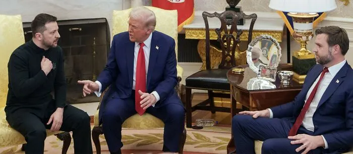 Volodymyr Zelensky's Meeting With Donald Trump And JD Vance