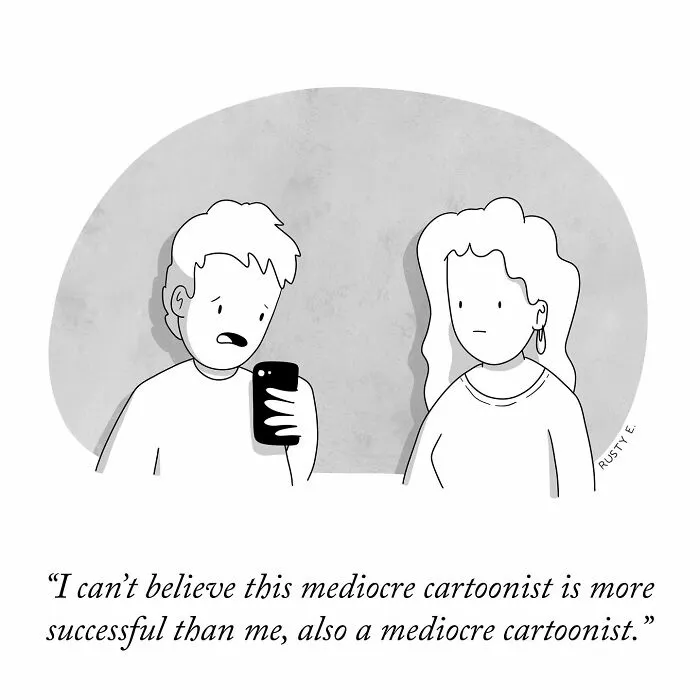 19 Brilliant One-Panel Comics By Rusty That Show The Humor In Everyday Struggles
