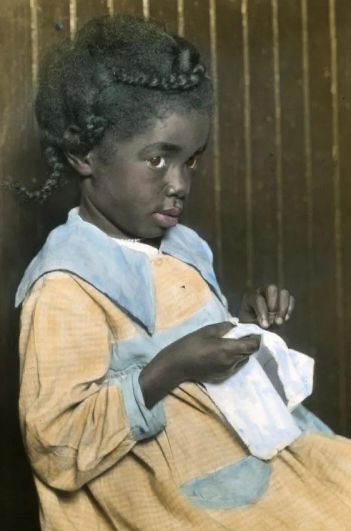 Girl In Sewing Class, Presbyterian Colored Mission, Louisville, Kentucky, 1922