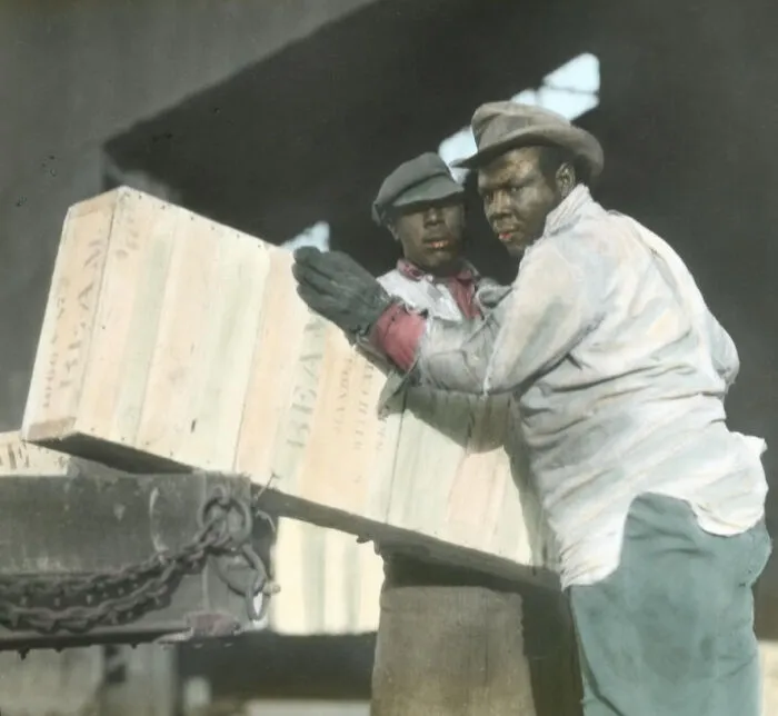 Laborers At Docks, New Orleans, Louisiana, 1922