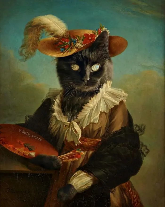 25 New Feline Portraits By This Artist That Make Cats Look Like Aristocracy