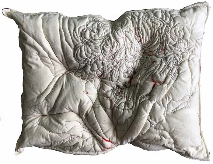 17 Beautiful Pillow Artworks By Maryam Ashkanian Inspired By The Quiet Moments Of Sleep